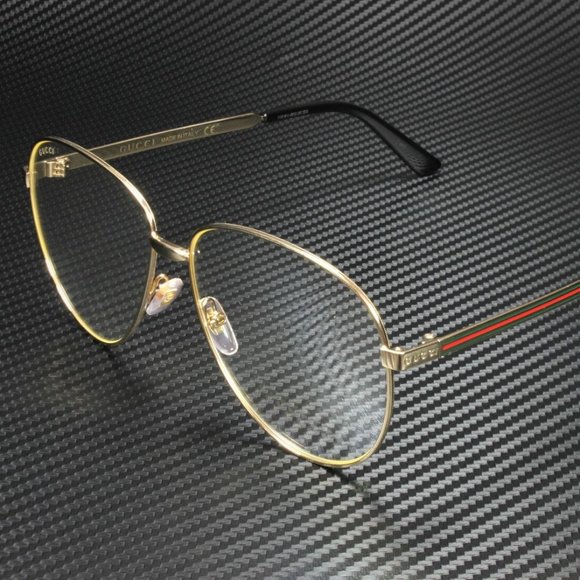 Gucci Gold 61m Eyeglasses - Picture 1 of 3